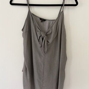 Gray Sleeveless Top